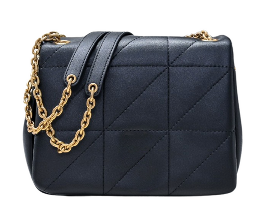 Large Leather Chain Tote