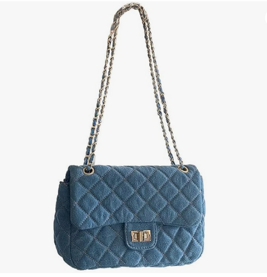 Denim Flap Bag