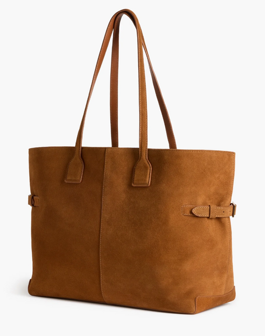 Large Y Suede Tote