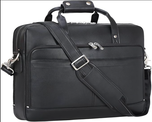 Voyage Leather Briefcase/Laptop Bag