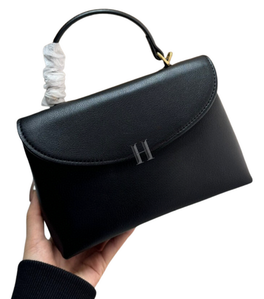 Smooth Leather Top Handle Bag