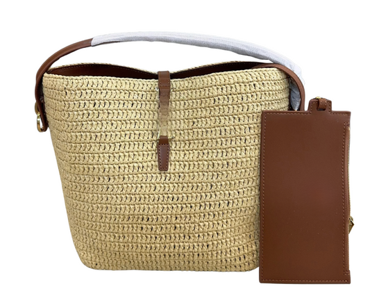 Woven Tote with Wallet