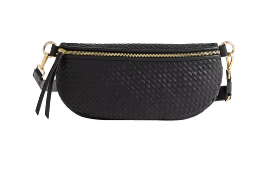 Black Crossbody Gold Detail