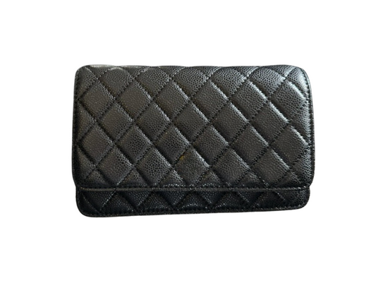 Grained Wallet-On-Chain Evening Bag