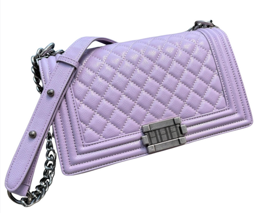 Quilted Square Flap Bag