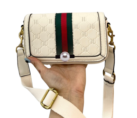 Striped Mini Crossbody Bag