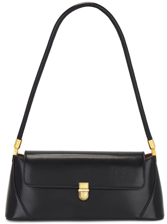 Smooth Leather Emblem Bag