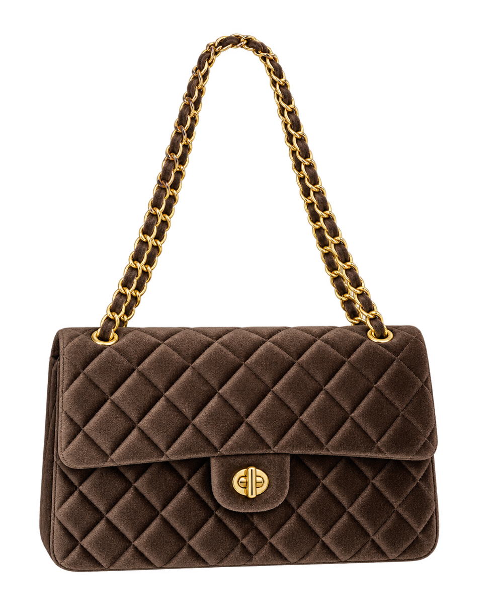 Velvet Quilted Handbag