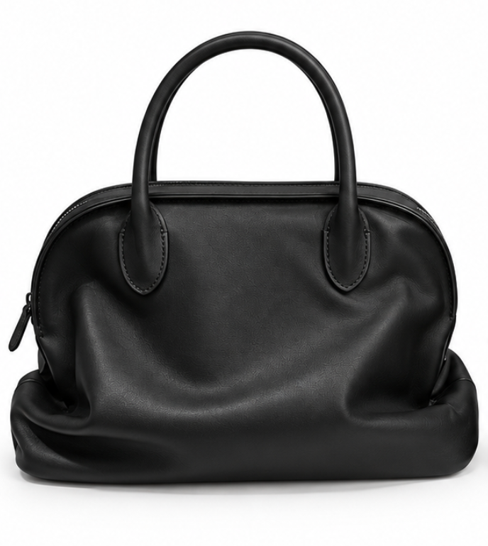 Agness Leather Bowling Bag
