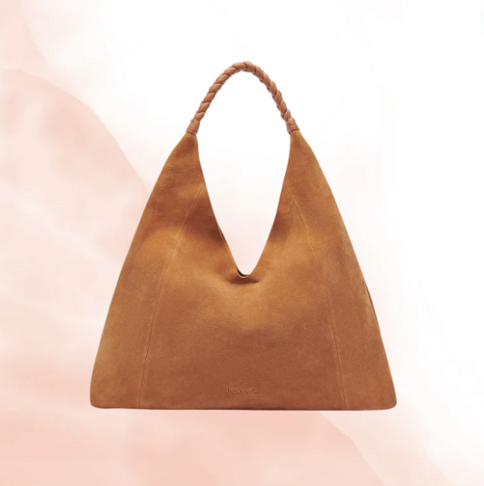 Suede Hobo Tote Bag