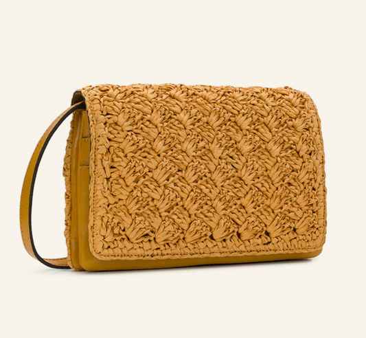 Woven Raffia Crossbody
