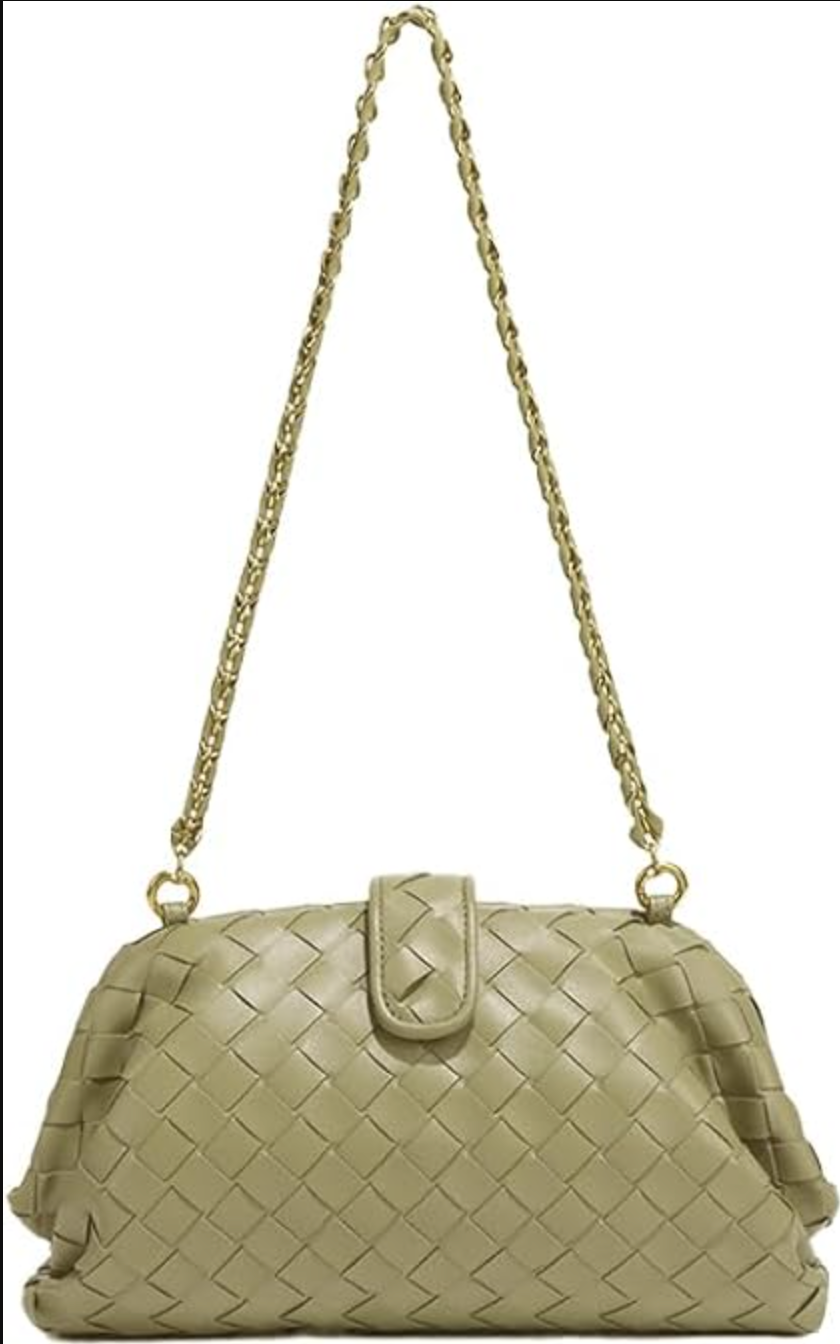 Medium Chain Woven Cloud Bag