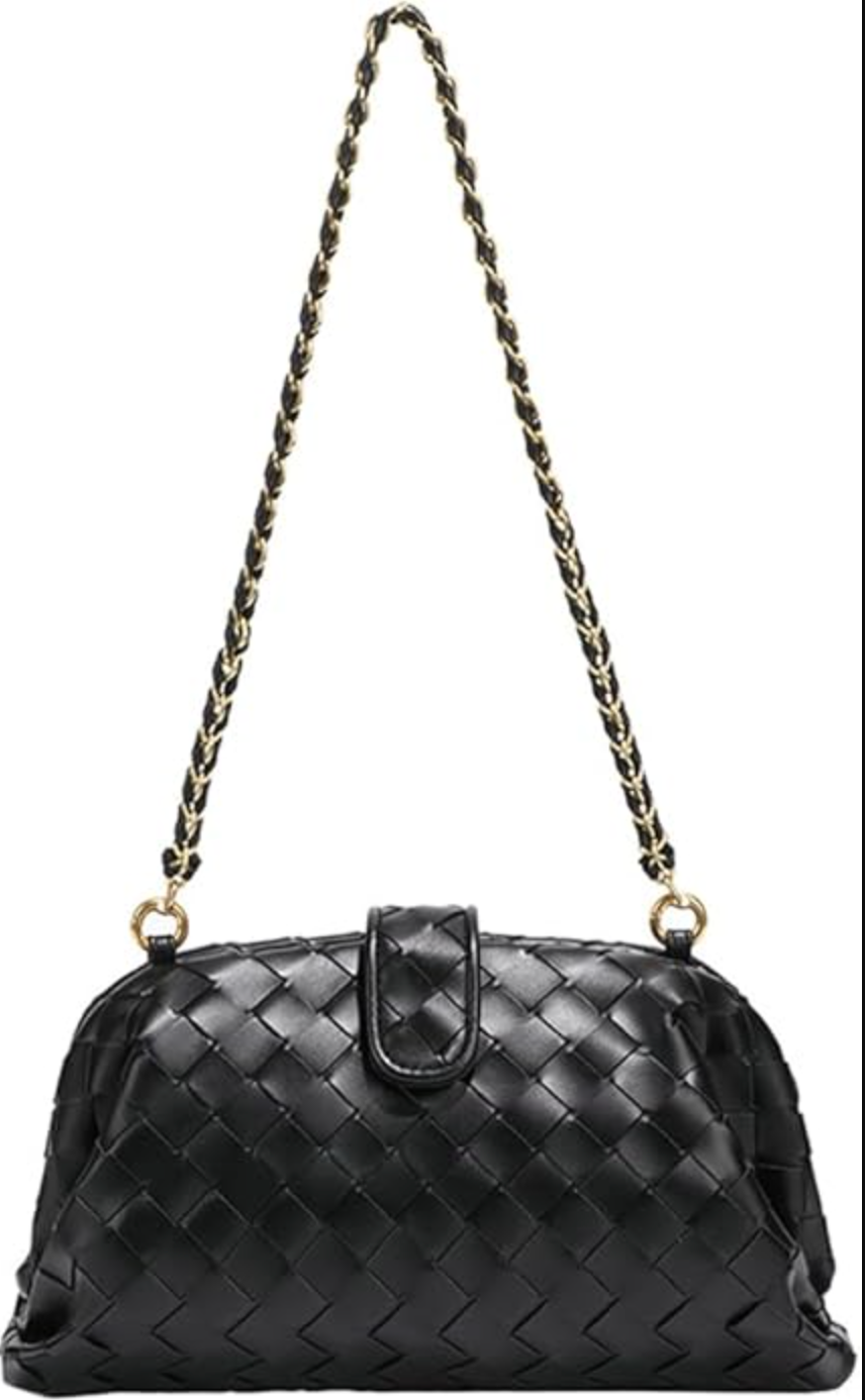 Medium Chain Woven Cloud Bag