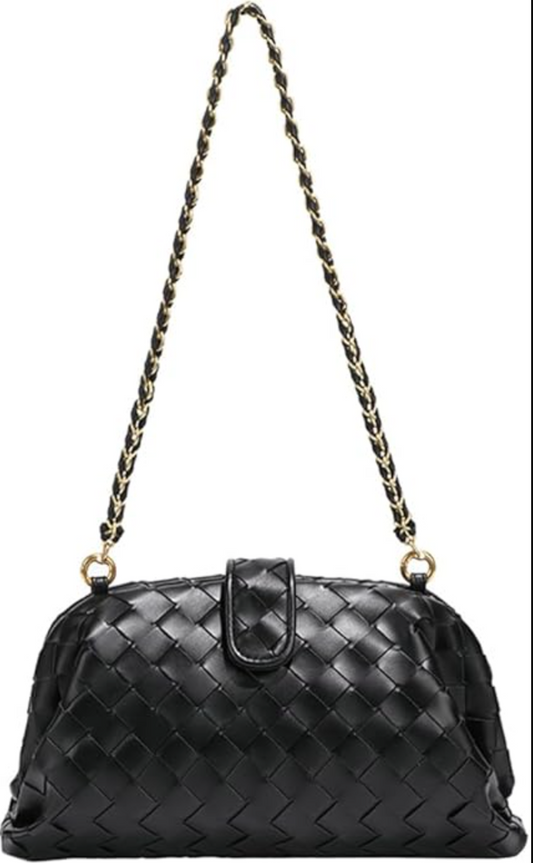 Medium Chain Woven Cloud Bag