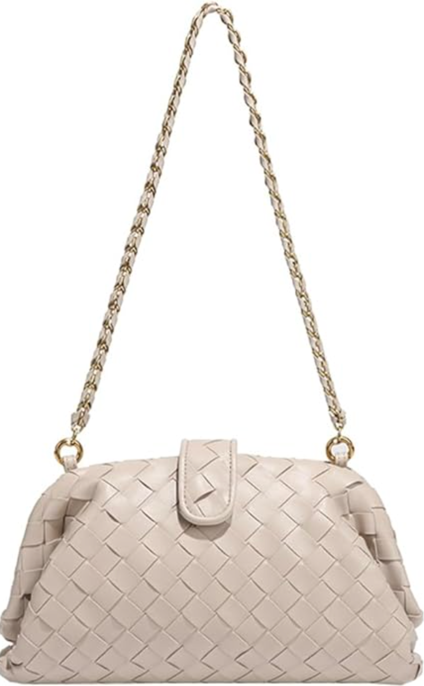 Medium Chain Woven Cloud Bag