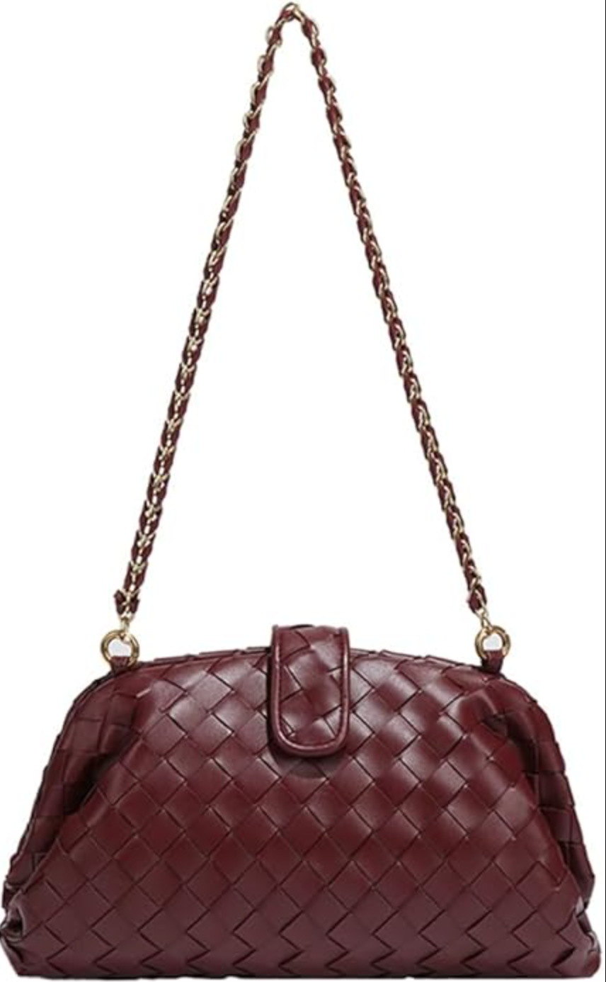 Medium Chain Woven Cloud Bag