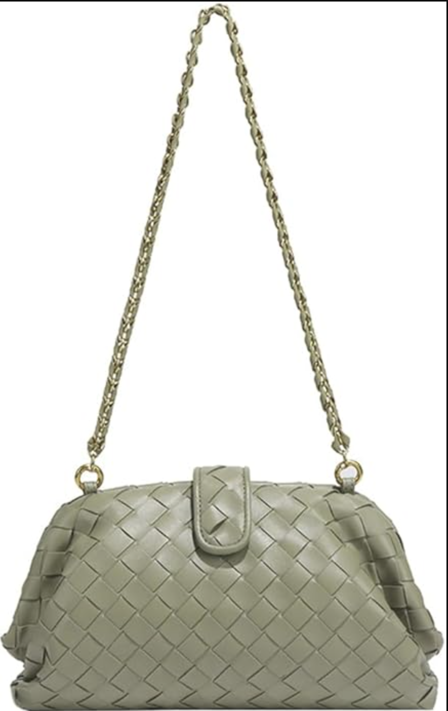 Medium Chain Woven Cloud Bag
