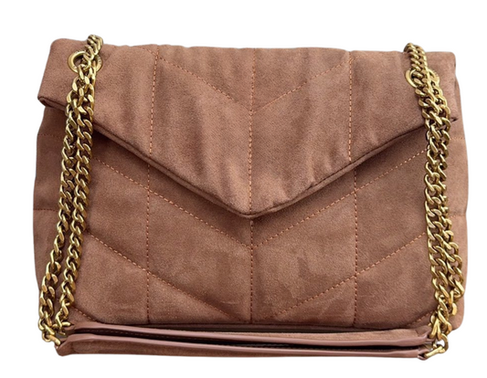 Small Chamois Puffy Chain Bag