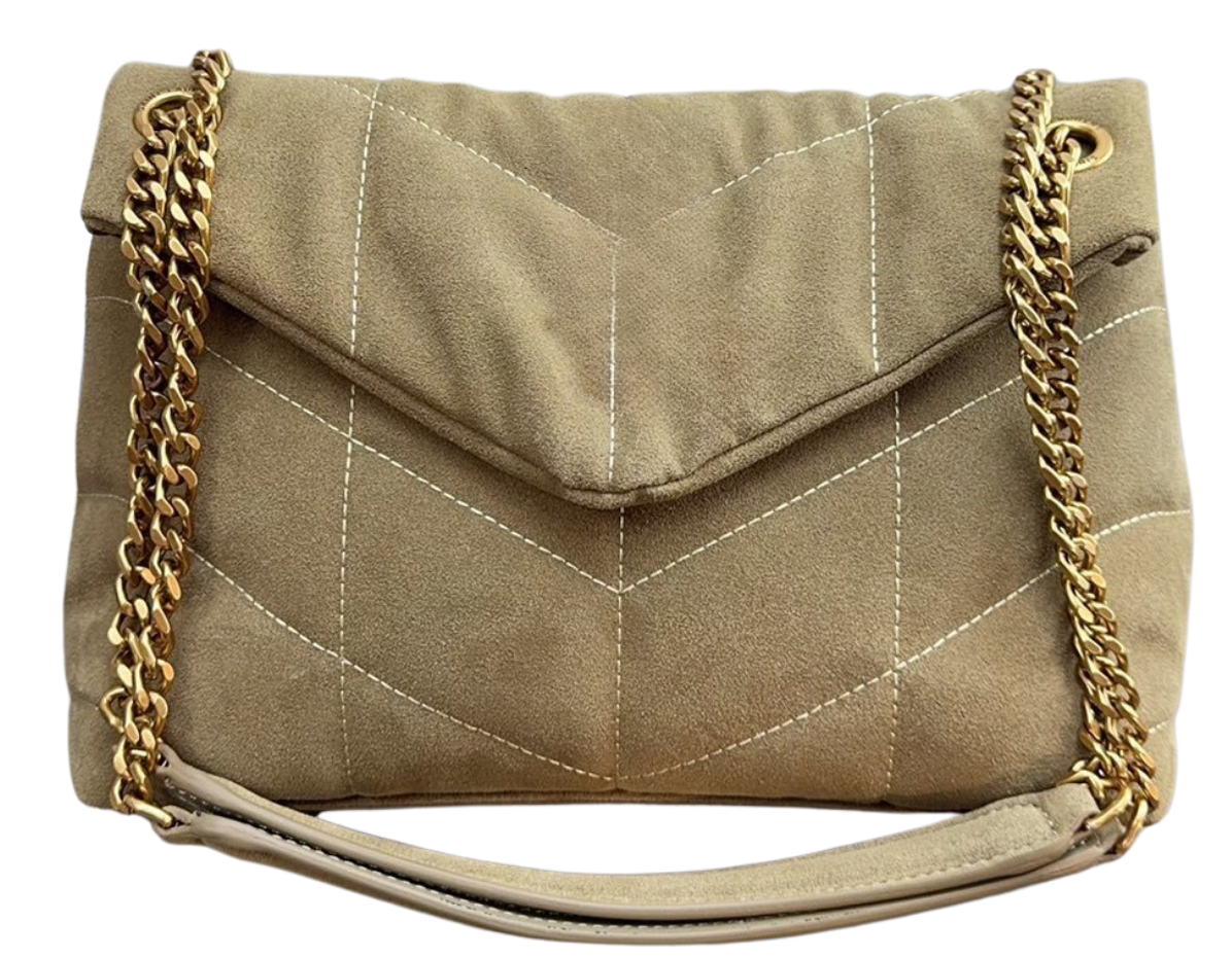 Small Chamois Puffy Chain Bag