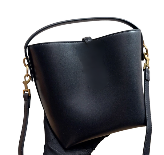 Top Handle Bucket Bag with Strap