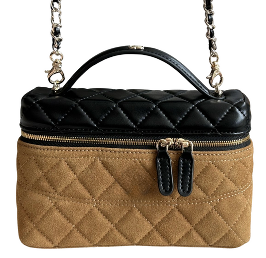 Suede Top Handle Vanity
