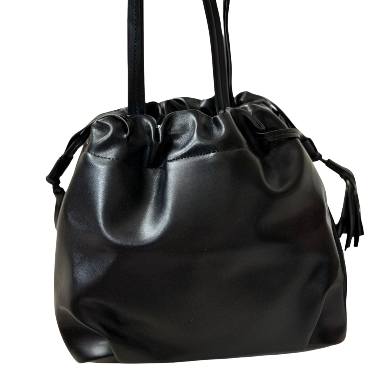 Leather Drawstring Bag