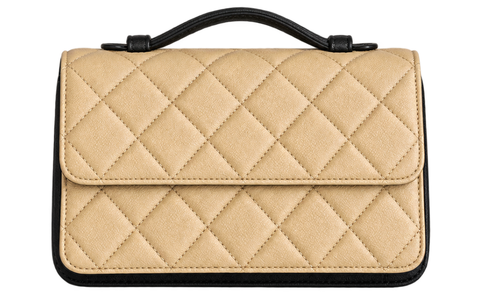 Leather Quilted Wallet-on-Chain