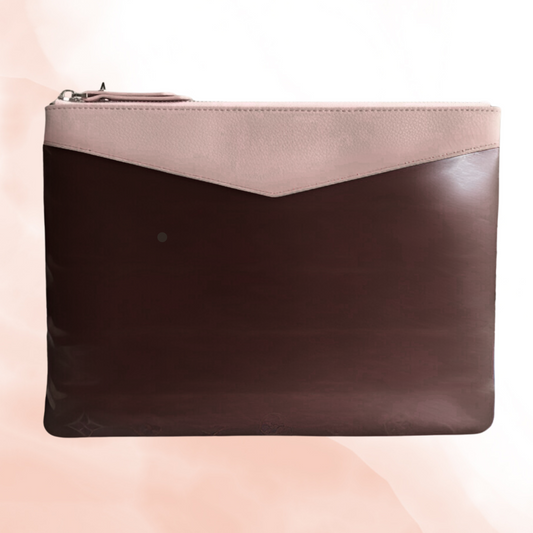 Leather & Canvas Everyday Pouch Clutch